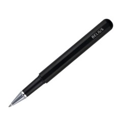 Roller y funda de similpiel belius space b color minimalista negro tinta azul caja de diseño