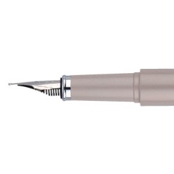 Pluma y funda de similpiel belius space b color minimalista gris tinta azul caja de diseño