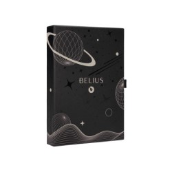 Roller y funda de similpiel belius space b color minimalista gris tinta azul caja de diseño
