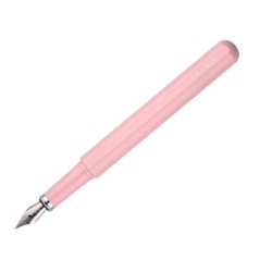 Pluma y funda de similpiel belius space b color minimalista rosa tinta azul caja de diseño