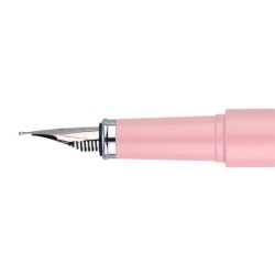 Pluma y funda de similpiel belius space b color minimalista rosa tinta azul caja de diseño