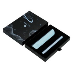 Pluma y funda de similpiel belius space b color minimalista azul tinta azul caja de diseño