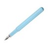Pluma y funda de similpiel belius space b color minimalista azul tinta azul caja de diseño