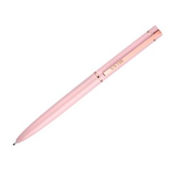 Boligrafo belius rose aluminio color rosa/oro rosa tinta azul caja de diseño