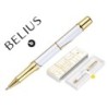 Roller belius carte blanche color blanco y dorado tinta negra caja de diseño
