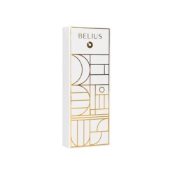 Roller belius carte blanche color blanco y dorado tinta negra caja de diseño