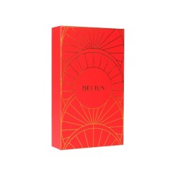 Pluma y estuche belius soiree color art deco granate y dorado tinta azul caja de diseño