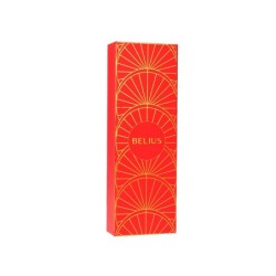 Pluma belius soiree aluminio color art deco granate y dorado tinta azul caja de diseño