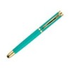 Pluma belius soiree aluminio color art deco turquesa y dorado tinta azul caja de diseño