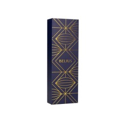 Pluma belius soiree aluminio color art deco azul marino y dorado tinta azul caja de diseño