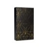 Pluma y estuche belius soiree color art deco negro y dorado tinta azul caja de diseño