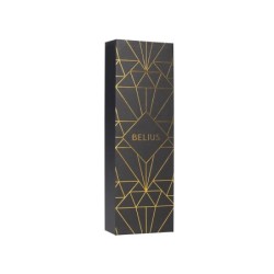 Pluma belius soiree aluminio color art deco negro y dorado tinta azul caja de diseño
