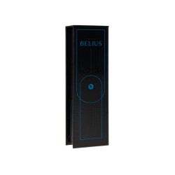 Roller belius turbo aluminio color azul y negro tinta azul caja de diseño