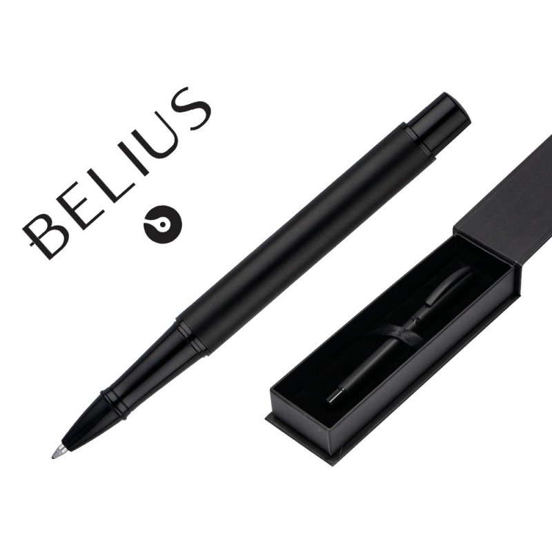 Roller belius turbo aluminio color negro tinta azul caja de diseño Roller belius turbo aluminio color negro tinta azul caja de diseño