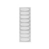 Velcro autoadhesivo ovalado liderpapel quita y pon blanco 35x12 mm blister de 18 unidades