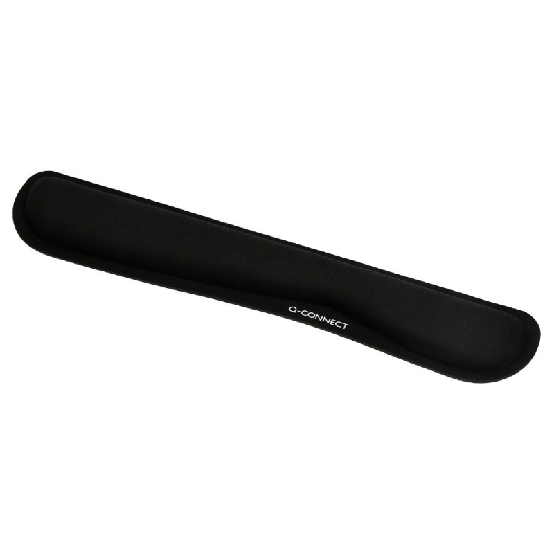 Reposamuñecas q-connect memory foam para teclado color negro 460x85x25 mm Reposamuñecas q-connect memory foam para teclado color negro 460x85x25 mm