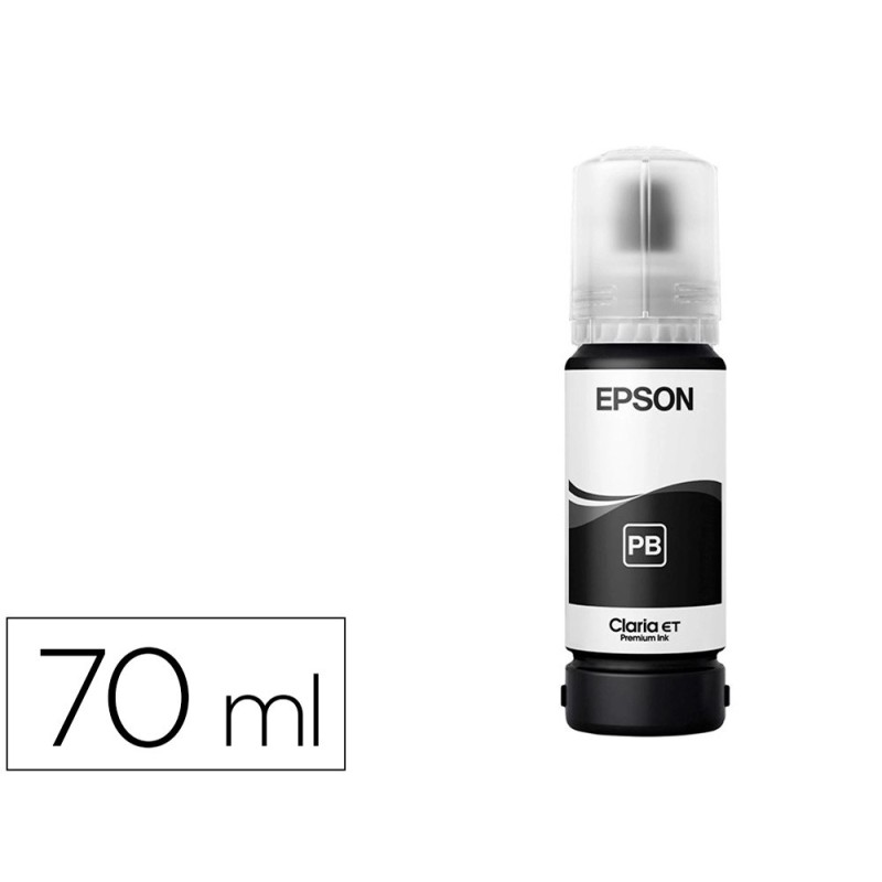 Tinta epson t114 eco tank et-8500 / 8550 negro photo botella 70 ml