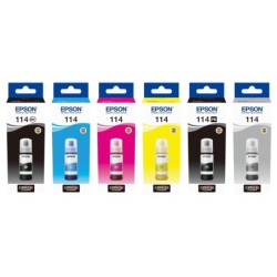 Tinta epson t114 eco tank et-8500 / 8550 cian botella 70 ml