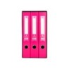 Modulo liderpapel 3 archivadores folio 2 anillas mecanismo de palanca 52mm rosa