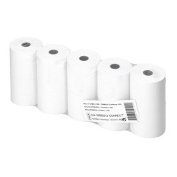 Rollo sumadora termico q-connect 57 mm ancho x 60 mm diametro sin bisfenol a papel de 70 g/m2