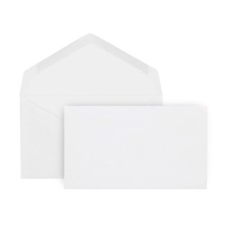 Sobre liderpapel blanco con fondo 95x162 mm engomado solapa de pico caja de 500 unidades