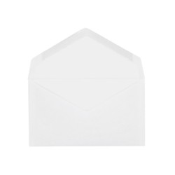 Sobre liderpapel blanco con fondo 95x162 mm engomado solapa de pico caja de 500 unidades