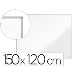 Pizarra blanca nobo essence acero lacado 1500x1200 mm