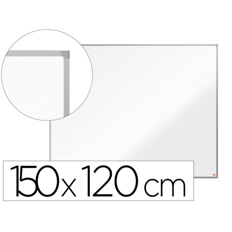 Pizarra blanca nobo essence acero lacado 1500x1200 mm