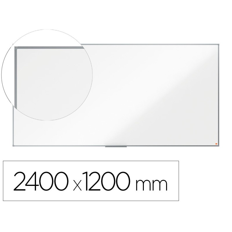 Pizarra blanca nobo essence acero lacado 2400x1200 mm Pizarra blanca nobo essence acero lacado 2400x1200 mm