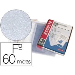 Funda multitaladro esselte folio polipropileno piel de naranja 60 mc con refuerzo caja de 100 unidades