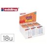 Rotulador edding punta fibra 1200 good vibes expositor con 18 cajas de 6 colores surtidos