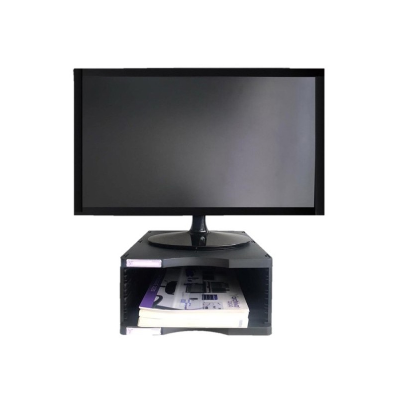 Soporte archivo 2000 para monitor poliester 100% reciclado con compartimento para formatos din a4 y folio