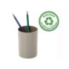 Cubilete portalapices archivo 2000 gris opaco plastico 100% reciclado diametro 75 mm alto 105 mm