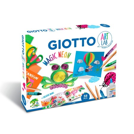 Set creativo giotto art lab magic neon