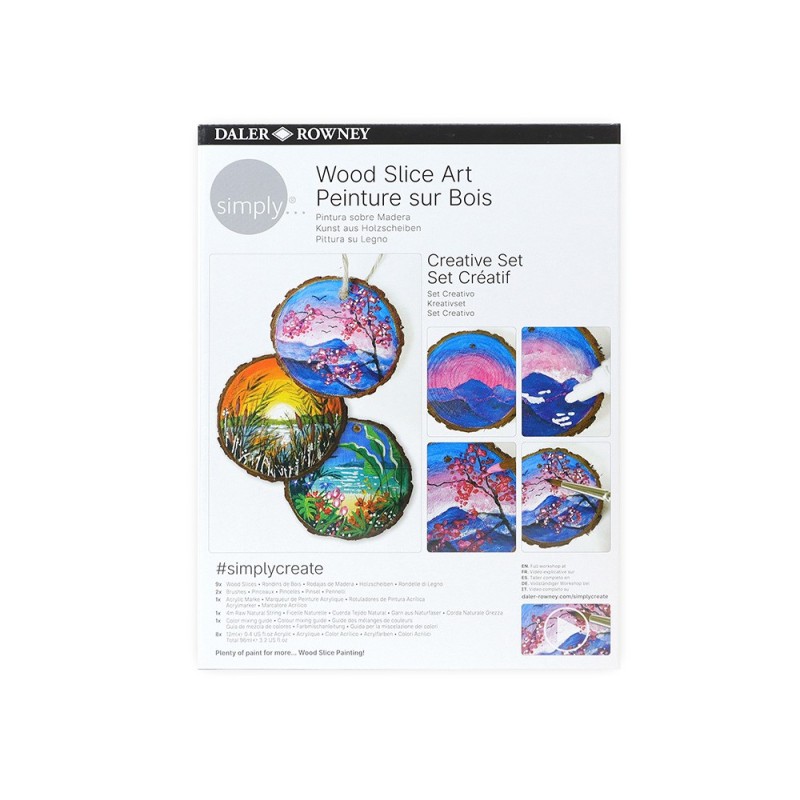 Set de pintura daler rowney simply creativo pintura madera
