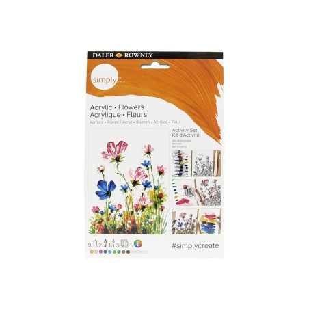 Set pintura acrilica daler rowney simply activity