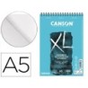 Bloc dibujo acuarela canson xl aquarelle grano fino din a5 microperforado espiral 14,8x21 cm 20 hojas 300 gr/m2