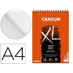Bloc dibujo croquis din a4 microperforado 21x29,7 cm 120 hojas grano fino 90 gr/m2