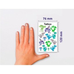 Pegatinas avery tatuaje 6 modelos diferentes expositor de 60 blister surtidos