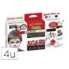 Barra de maquillaje alpino scary caja de 4 colores surtidos  pincel  folleto