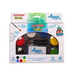 Paleta maquillaje alpino acuarelable pro 6 colores surtidos