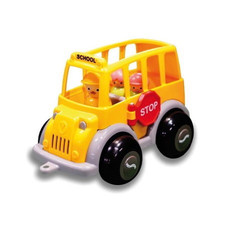 Juego andreu toys ecoline midi bus escolar  1 conductor  2 figuras