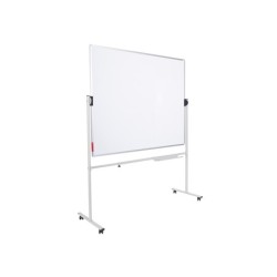 Pizarra blanca rocada volteable doble cara magnetica acero lacado 120x90 cm