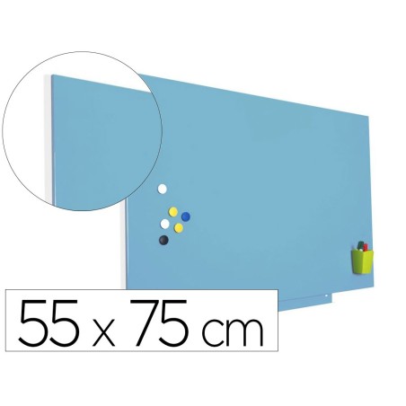 Pizarra rocada lacada magnetica 55x75 cm color azul