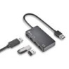 Hub ngs tiny 4 puertos con adaptador corriente usb 2.0