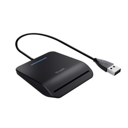 Lector de tarjetas trust primo dni smartcard usb-a color negro