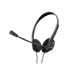 Auricular trust basics con microfono ajustable usb 2.0 longitud cable 180 cm color negro