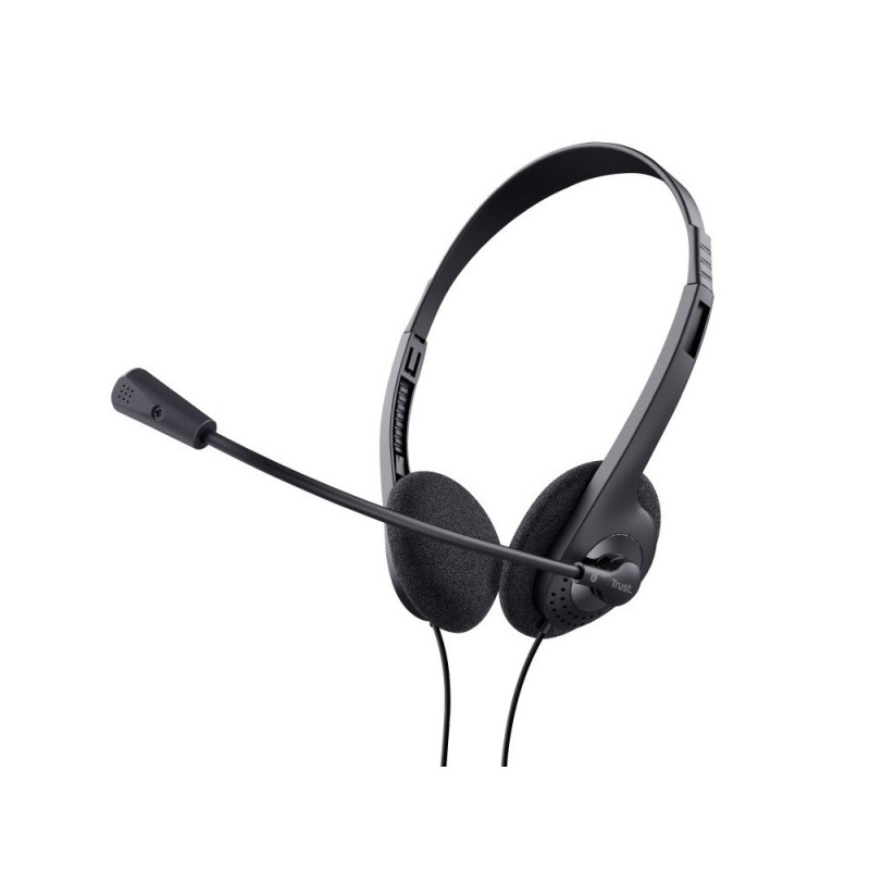 Auricular trust basics con microfono ajustable usb 2.0 longitud cable 180 cm color negro