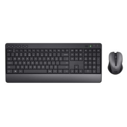 Set teclado  raton trust trezo inalambrico eco usb micro color negro