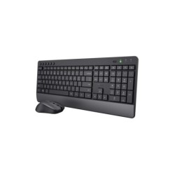 Set teclado  raton trust trezo inalambrico eco usb micro color negro